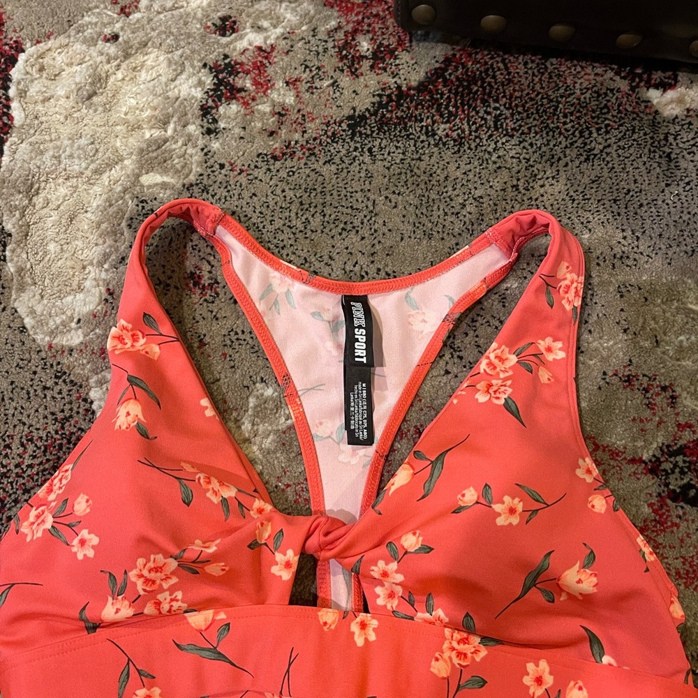 PINK sports bra/binkini top